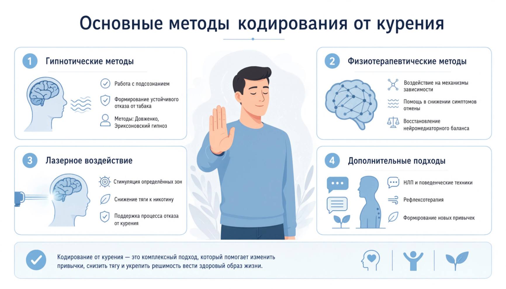 Виды кодирования от курения: гипнотические, аппаратные и психологические методы